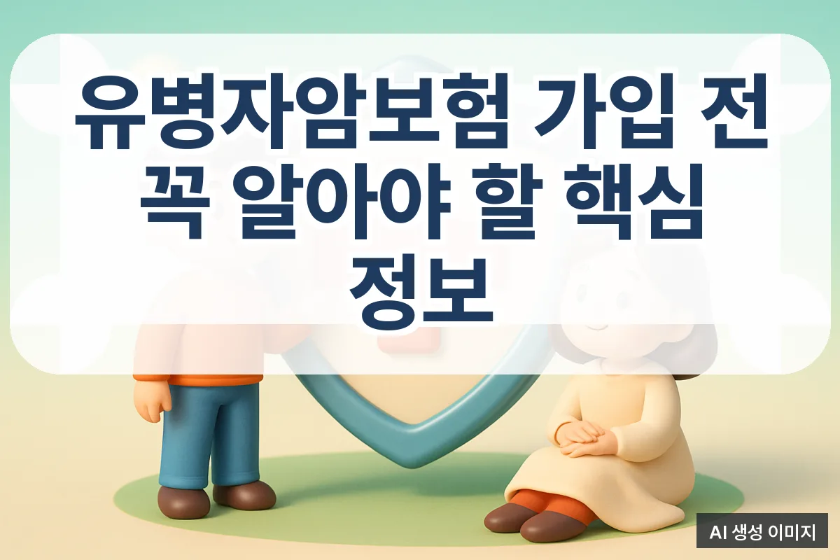 유병자암보험 가입 전 꼭 알아야 할 핵심 정보