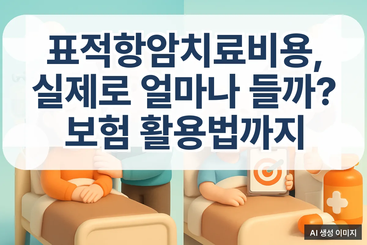 표적항암치료비용, 실제로 얼마나 들까? 면역항암제 포함 보험 활용법까지