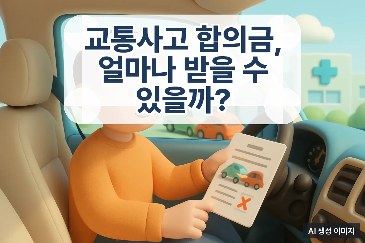 교통사고 합의금, 얼마나 받을 수 있을까?