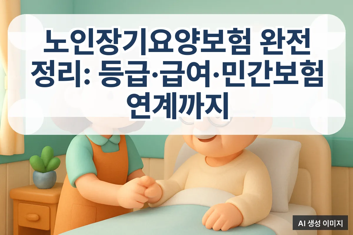 노인장기요양보험 완전 정리: 등급·급여·민간보험 연계까지