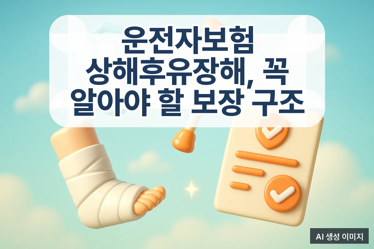 운전자보험 상해후유장해, 꼭 알아야 할 보장 구조