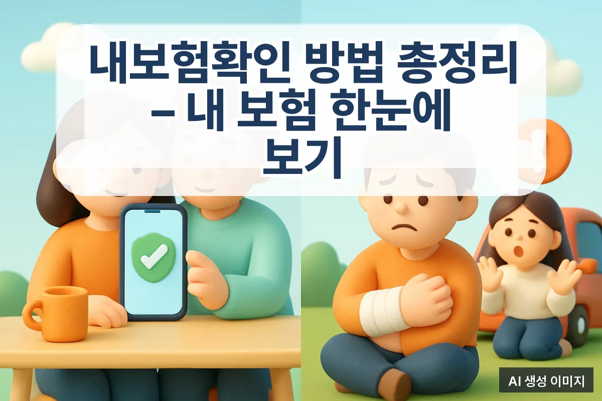 내보험확인 방법 총정리 – 내 보험 한눈에 보기