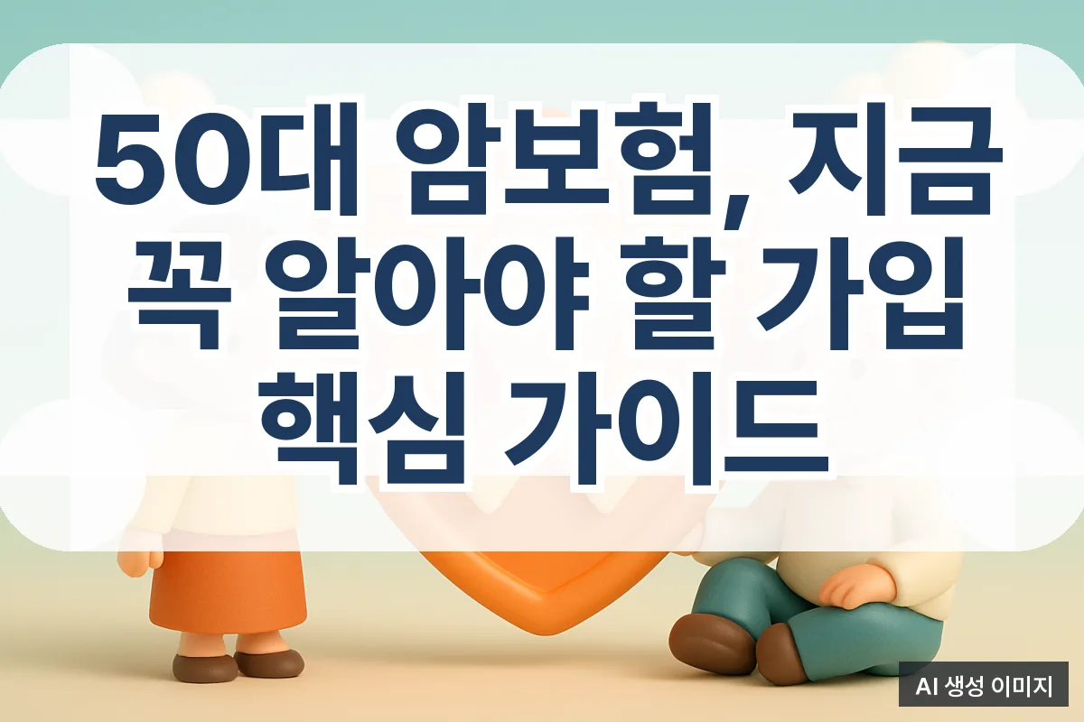 50대 암보험, 지금 꼭 알아야 할 가입 핵심 가이드