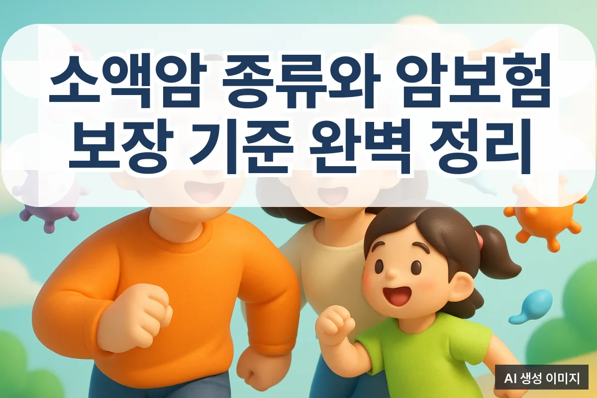 소액암 종류와 암보험 보장 기준 완벽 정리