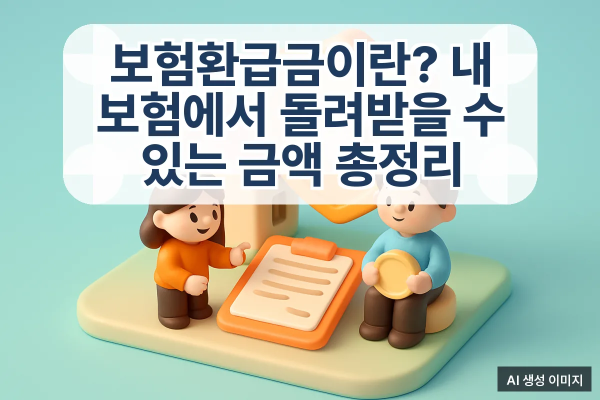 보험환급금이란? 내 보험에서 돌려받을 수 있는 금액 총정리