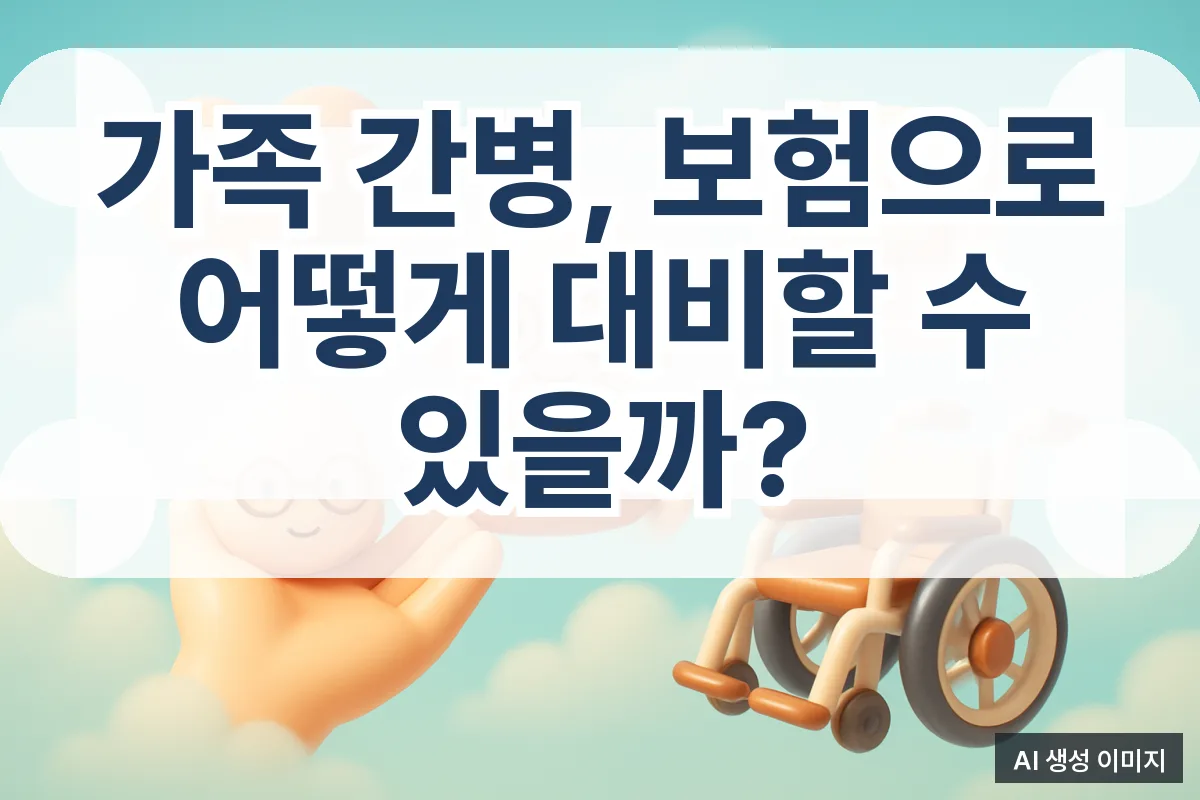 가족 간병, 보험으로 어떻게 대비할 수 있을까?
