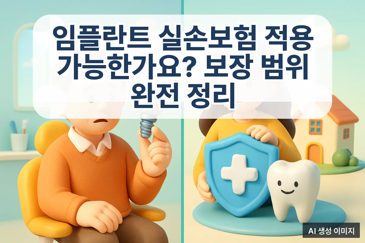 임플란트 실손보험 적용 가능한가요? 보장 범위 완전 정리